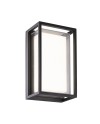 CHAMONIX * APLIQUE EXTERIOR GRIS OSCURO  LED IP65   - 9W - CCT 2700K-3200K-4000K